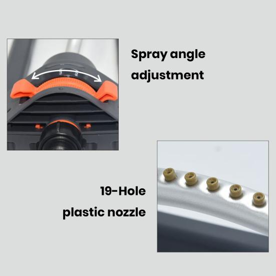 Garden Sprinkler Water-saving Auto 180 Degrees Rotation 19-hole Spout Lawn Covers Watering Automatic Swing Sprinkler Home Supply