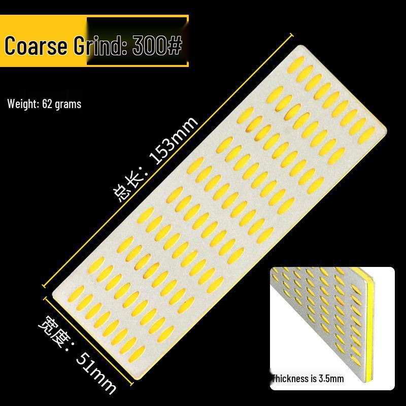 High-Quality Single-Sided Diamond Mesh Whetstone with Base, Sharpening Disc 300-400-600#