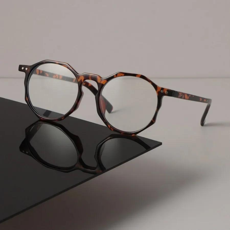 Luxury Round Frame Eyeglass Women Men Minimalist Transparent Glasses Cool Clear Lens Frame Glasses