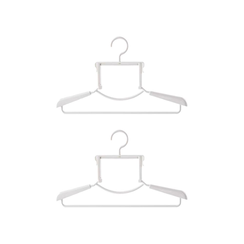 Sweater Hangers 2X Coat Hangers For Closet Retractable Multifunctional Rotating Hanger Anti-Deformation Closet Organizers For белый