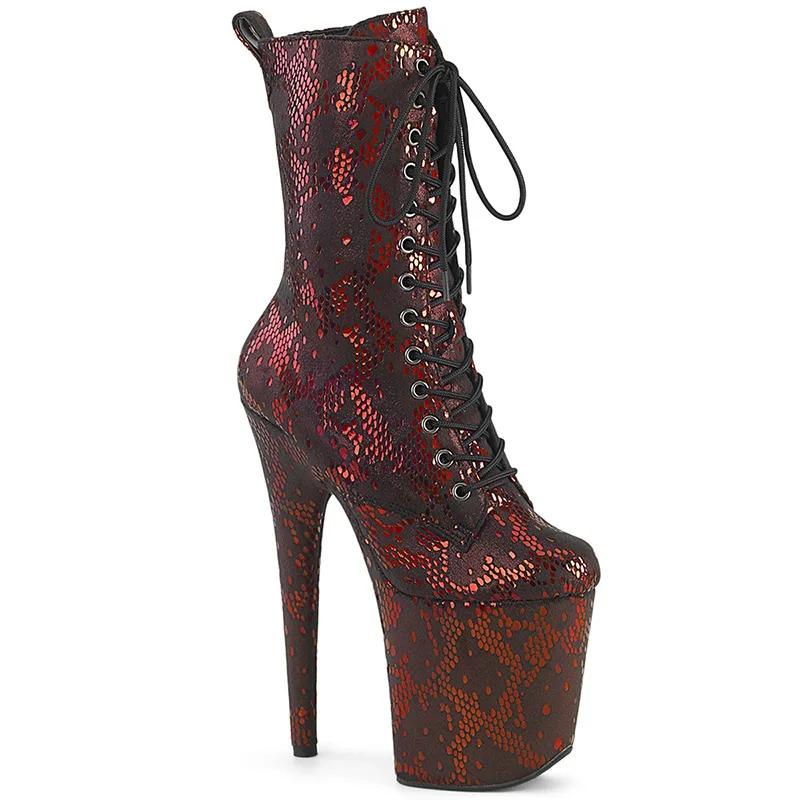 Fashion New Platform Fetish 20CM High Heels Ankle Boots Women Pole Dance Shoes Fashion Sexy stripper Show Nightclub Boots