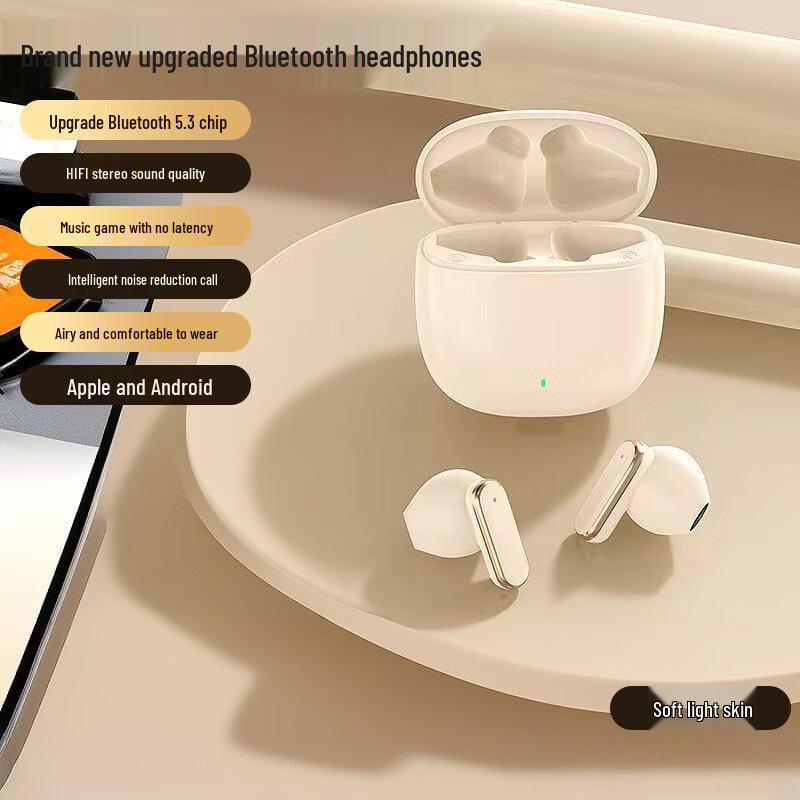 Comfortable Bluetooth Sports Earbuds: True Wireless, No Latency, Smart Call & Noise Cancelling, Ideal for Music & Gaming, Model Q3.