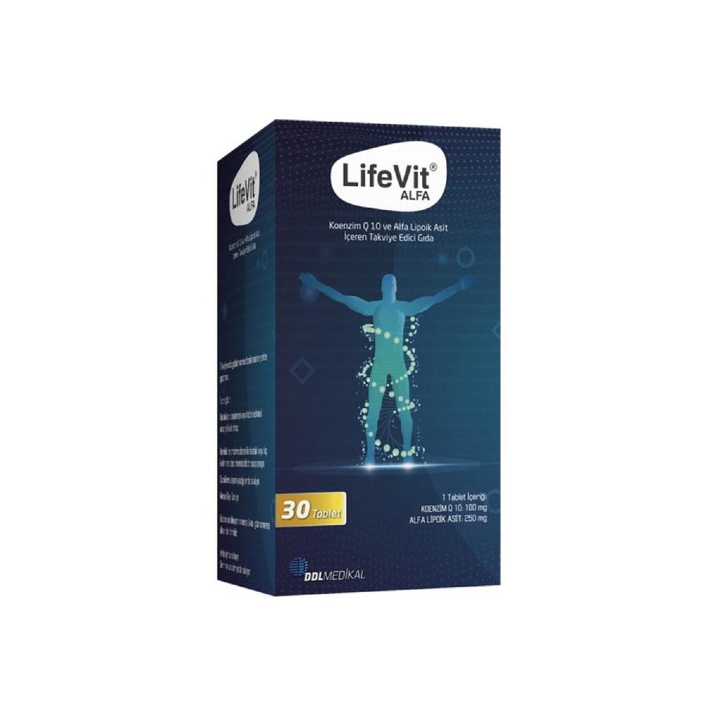 Alfa 30 Tablets - Alpha Lipoic Acid I Coenzyme Q10 I 1 Bottle = 30 Days Dose