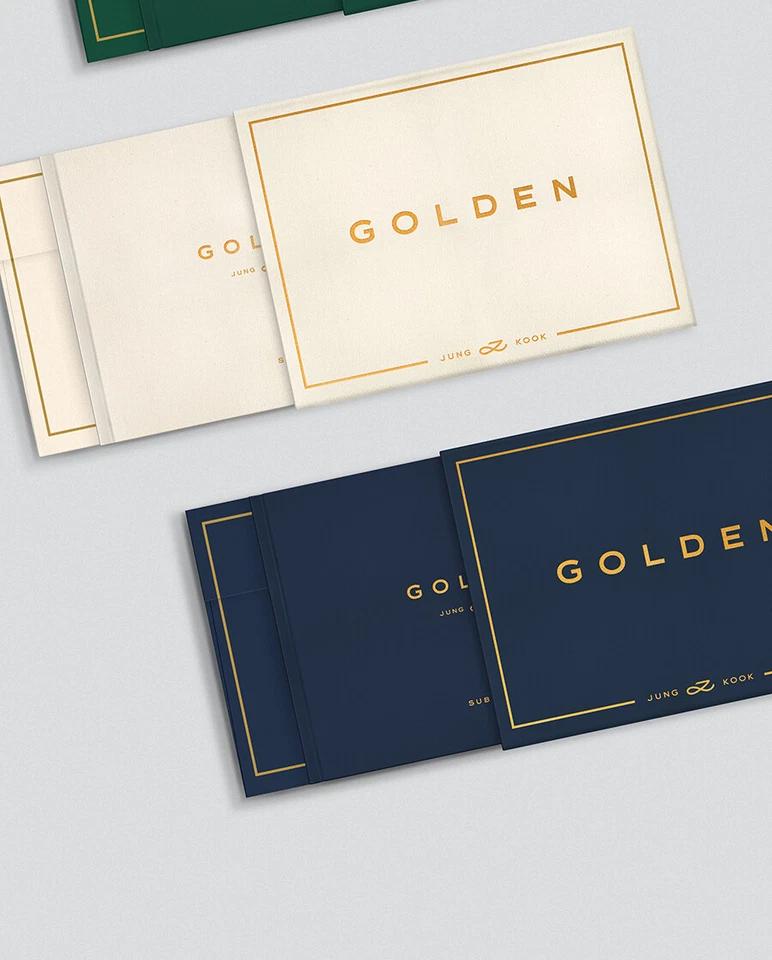 BTS JUNGKOOK [GOLDEN] Album CD+Photo Book+4 Card+Poster+2 Sticker+Envelope+GIFT