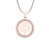 Trendy European and American Tree of Life Pendant Necklace - Fashionable Hollow Peace Tree Design