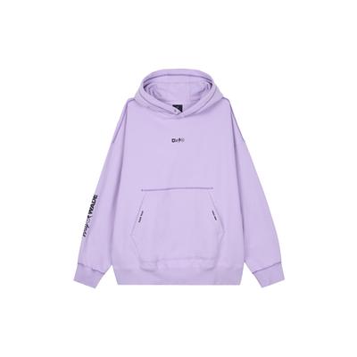 Li-Ning Basketball Series Wade Christmas Edition Hooded Long-Sleeve Fleece Sweatshirt Men Tops Lavender AWDU651-2