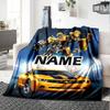 Customizable Bumblebee1 Throw Blanket – Personalized Name, All-Season Cozy Snug Blanket, Machine Washable, Personalized Blanket