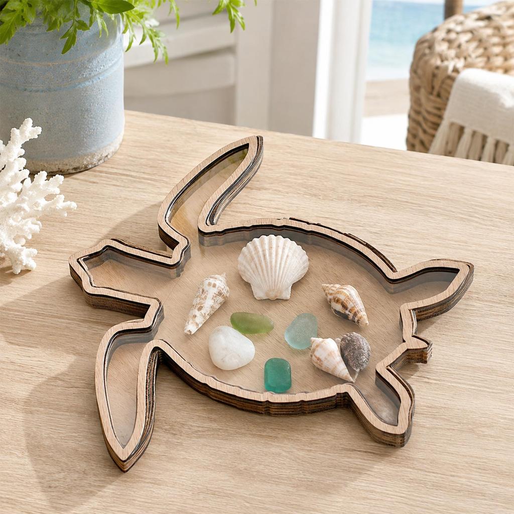 Houten Displayrek met Dierendesign voor Verzamelfiguren en Woondecoratie