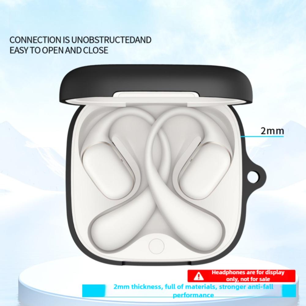 Silicone Earphone Cover with Carabiner Charging Box Shell for HUAWEI FreeArc