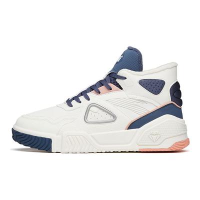 High-Top Slip-Resistant Wear-Resistant Skate Shoes Women Sneakers White Blue 122148902-4