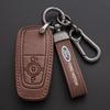 Autoaufkleber 2026 Ford 4 Tasten Leder Auto-Fernschlüsselhülle Unisex Für Ford Raptor F150 Explorer Mustang Fusion Escape F250 F350