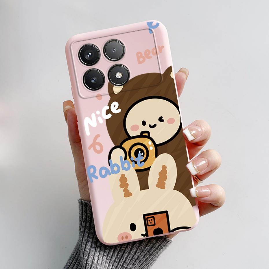 For Poco F6 Pro Case For Xiaomi Poco F6 Pro PocoF6 Cover Fundas Coque Astronaut Silicone Soft TPU Phone Case Bumper Poco F6 Pro