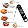 Lebensmittelthermometer, leicht ablesbares digitales Fleischthermometer, wasserdicht, faltbar, Kochthermometer für die Küche zu Hause