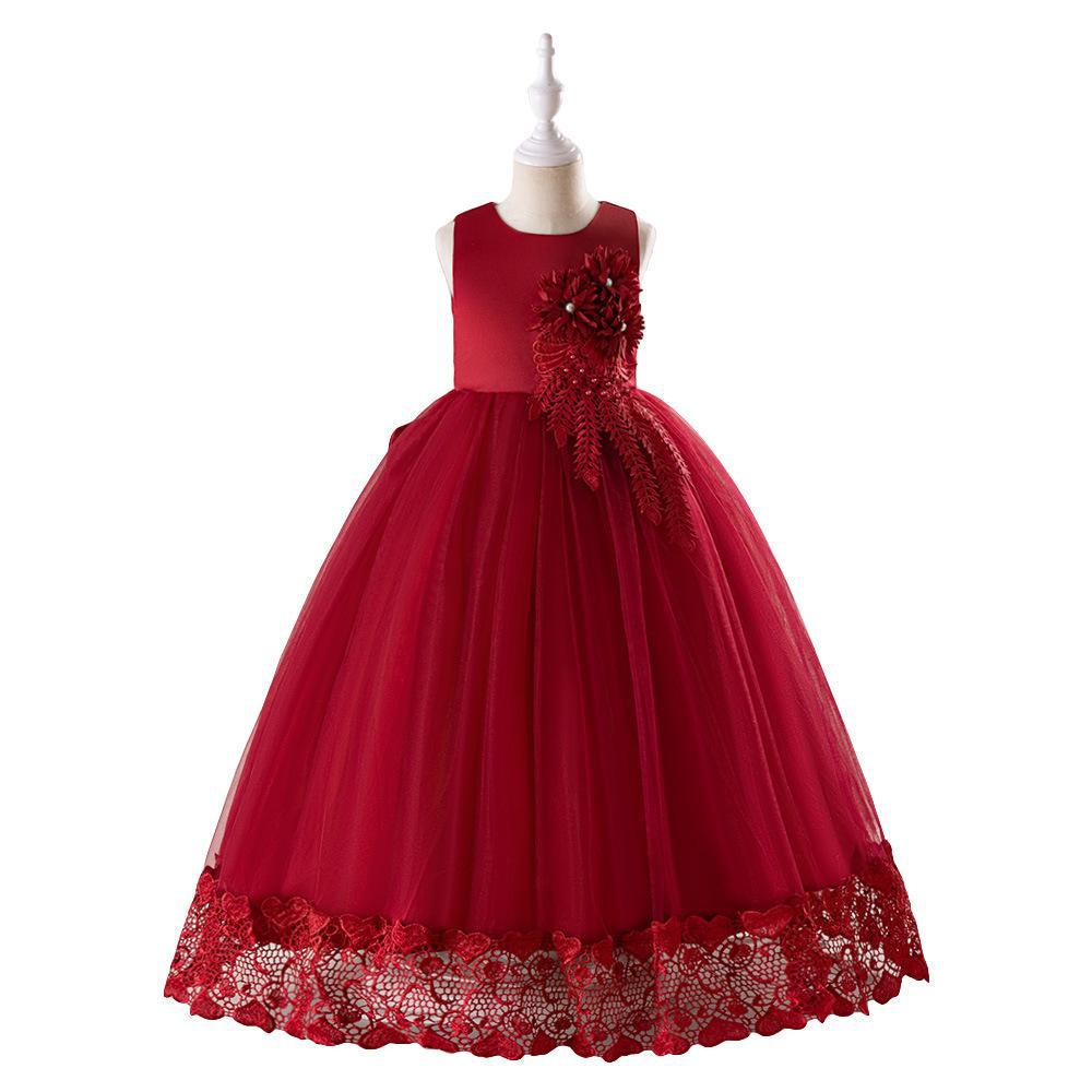 Children's Princess Mesh Puffy Dresses - Girls' Party and Catwalk Dresses