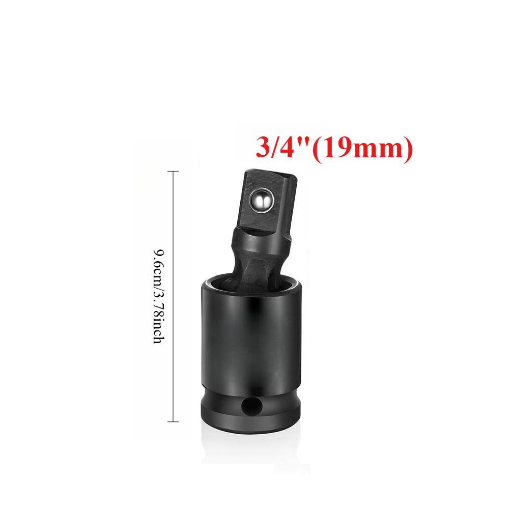 360° Impact Universal Joint-Socket Set Swivel Knuckle Joint Air Wobble Socket Adapter Extension Electric Wrench 1/2 3/8 1/4