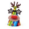 Joyful Cartoon Christmas Party Hats For Kids With Delightful Snowman And Print Reindeer