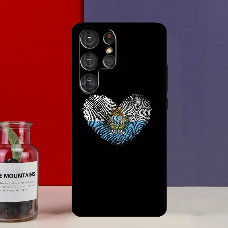 San Marino Flag Funda Case For Samsung Galaxy S25 Ultra S9 S10 S20 S21 FE S22 S23 Plus S24 Ultra Phone Cover