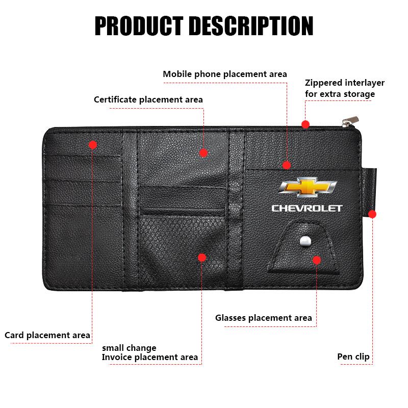 Osłona przeciwsłoneczna do samochodu Typ punktowy Wielofunkcyjna torba do przechowywania Akcesoria samochodowe Do Chevrolet Captiva Cruze Silverado Spark Crvalier Malibu