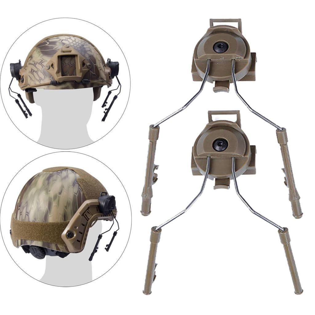 Helmet Rail Adapter Headphone Rail Bracket Flexibility Multiuse Easy Installation Helmet Accessories for Outdoor Sports