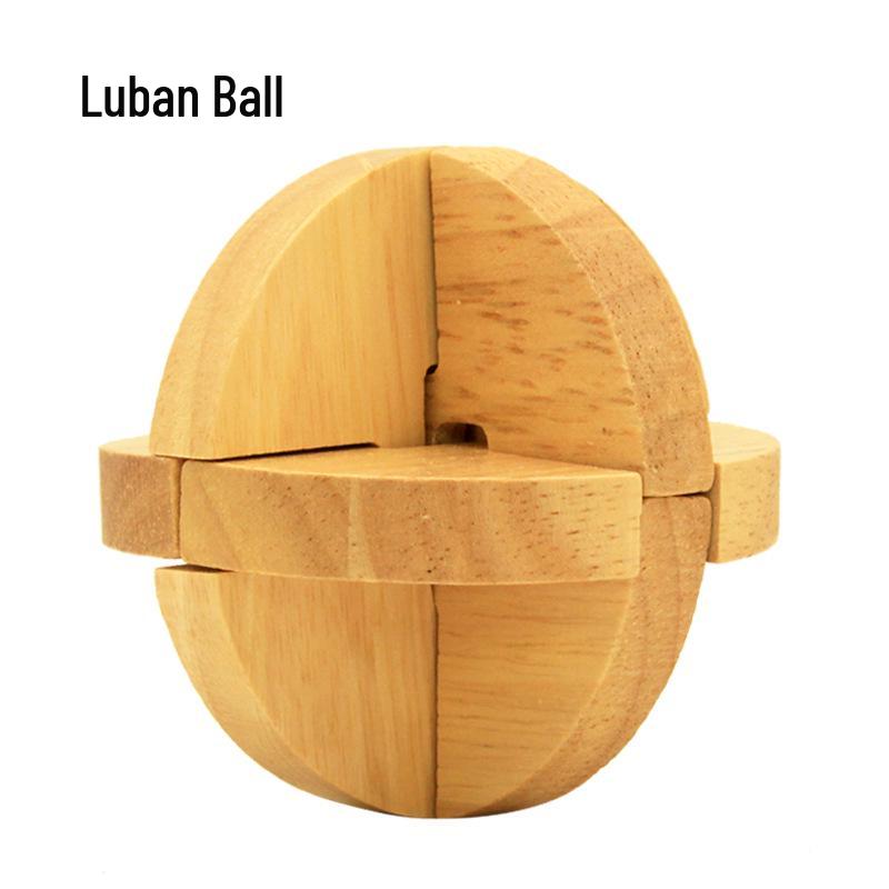 100-Piece Kongming Lock Wooden Puzzle Set for Kids and Adults