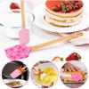 Silikon-Spatel-Set mit Holzgriffen, lebensmittelecht, antihaftbeschichtet, für Kochen, Backen, Mischen, Verteilen, hitzebeständige Utensilien
