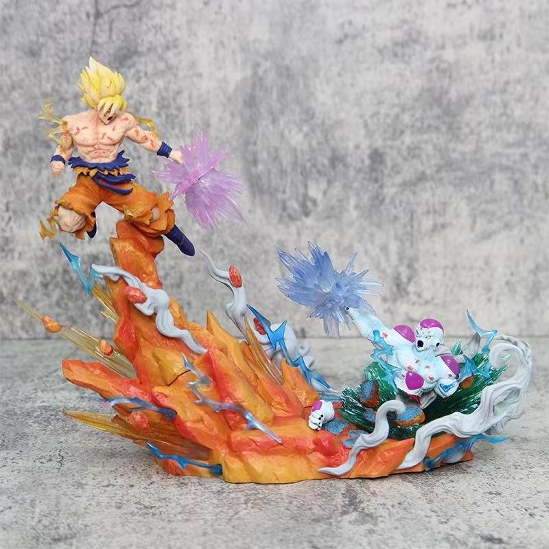 Anime Drogan Boll Z Freezer Vs Son Gocool Figurine 21cm Gk Pvc Action Figures Statue Collection Model Toy Gifts