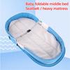 Portable Foldable Baby Bed with Mosquito Net and Hanging Toys for Newborns Travel Bassinet Breathable Crib Mattress for Indoor Outdoor Use