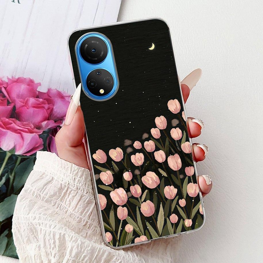 For Honor X7 2022 Case CMA-LX2 CMA-LX1 CMA-LX3 Shockproof Cover Fashion Butterfly Soft Phone Case For HonorX7 X 7 HonorX7 Bumper