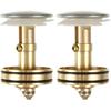 Gadpiparty 2 Pcs Bounce Drain Filter Sink Core Strainer for Bathroom and Kitchen Wash Basin Plug Prevent Hair Residue Blockage 2.36X2.75 Inch