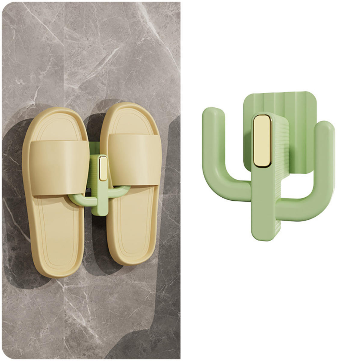

Полка для тапочек Самоклеящийся Простой крючок для ванной комнаты Стойка для слива воды в туалете Настенная подставка Крючок для хранения в спальне Сушилка для обуви зелёный