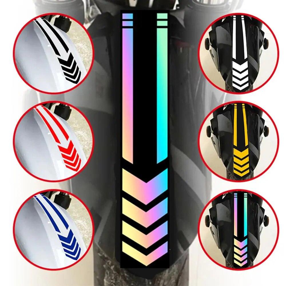 Pesonalized Motorcycle Mudguard Car Sticker Reflective Arrow Line Warning Sticker Electric Car Vinyl Decal Stickers Motorbike