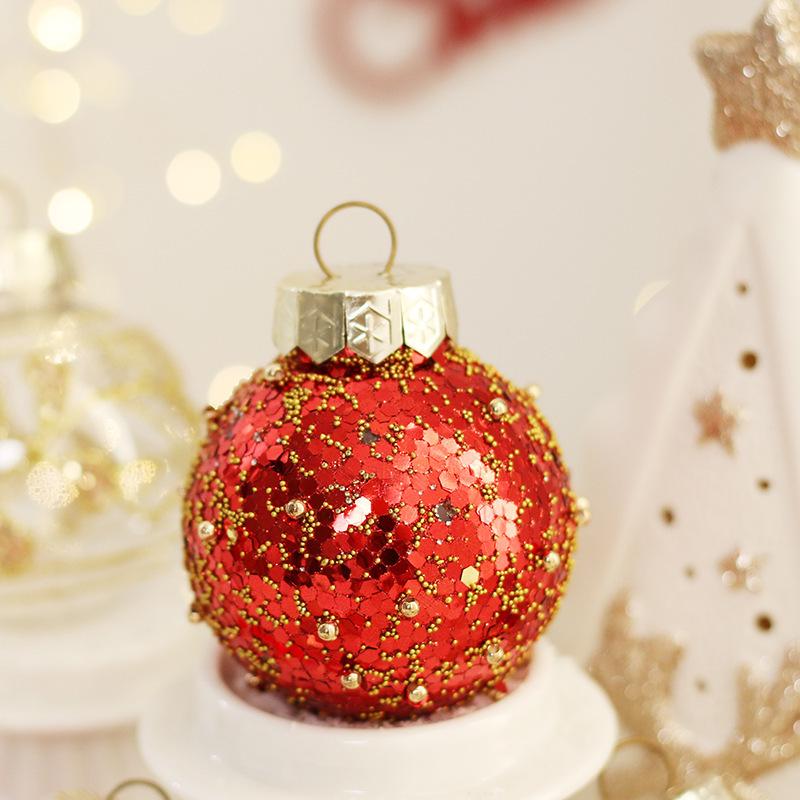 Decorative Christmas Tree Ornaments - Set of 25 High-Quality PET Painted Balls