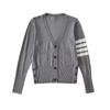 Spring French Academy V-Neck Long-Sleeve Sweater - Casual, Single-Breasted with Pockets (XZ2165-26)