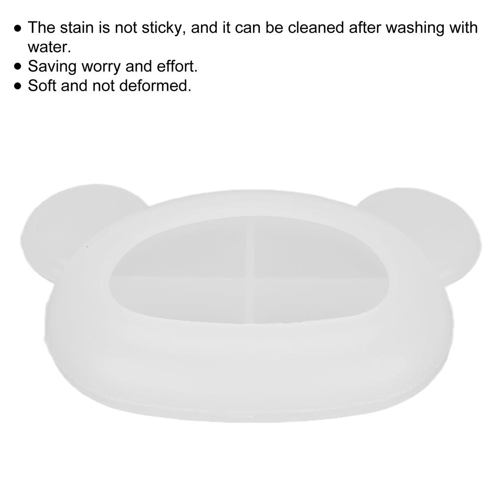 Bear Head Tray Resin Molds Irregular Storage Silicone Molds for DIY Soap Dish Home Decoration