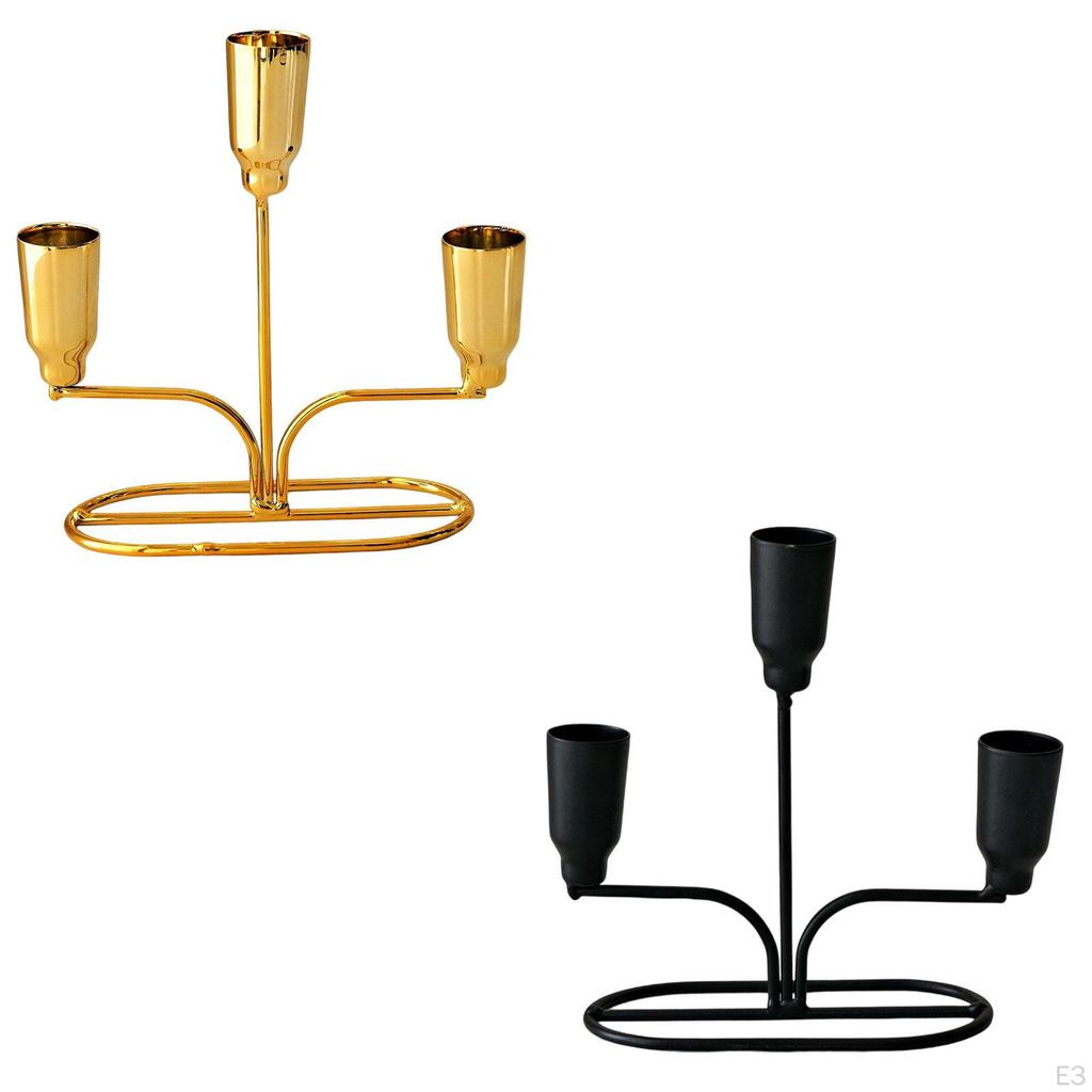 Candle Holder Iron Art for Festival Tabletop Decoration