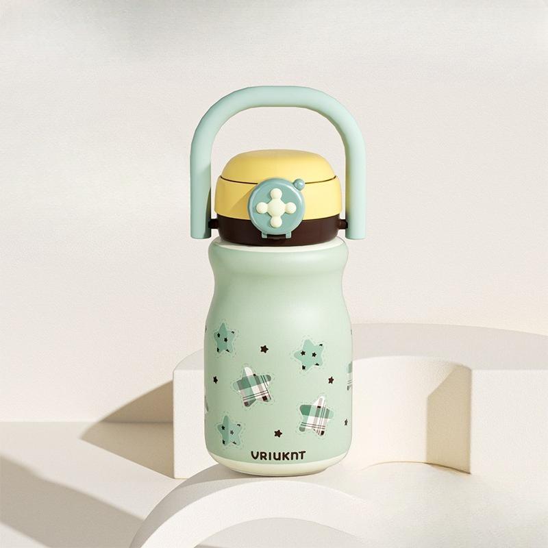 

Thermos cup for girls, high-value water cup with straw, special kettle for students to go to school, big belly cup crossbody Single cup