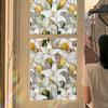 Xc3033 Colorful Lily Glass Window Sticker Sunshine Colorful Window Sticker Home Decoration Wall Sticker Static Sticker Removable