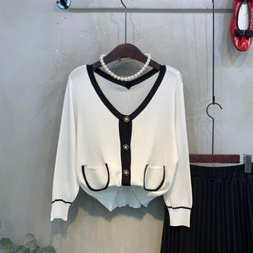 C S In The Room Eliza Color bloCk lIne Cardigan 3Color