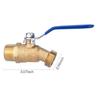 M5TF Garden Hose Adapter 3/4inch GHT Outlet X NPT Inlet Brass Faucet Ball Valves Water Transport Connector Drainage Switches