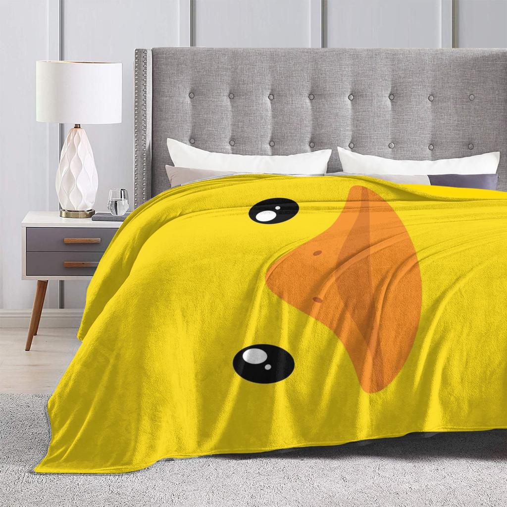 Duck Face Blankets Fleece Warm Throw Blanket For Car Sofa Couch Bed Rug