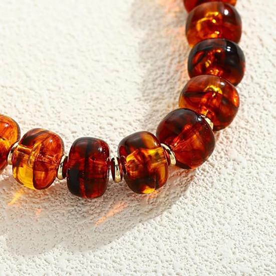 Women Bracelet Bohemian Style Multi-Layered Resin Beaded Bracelet Adjustable Length Versatile Bracelet Wrist Accessory