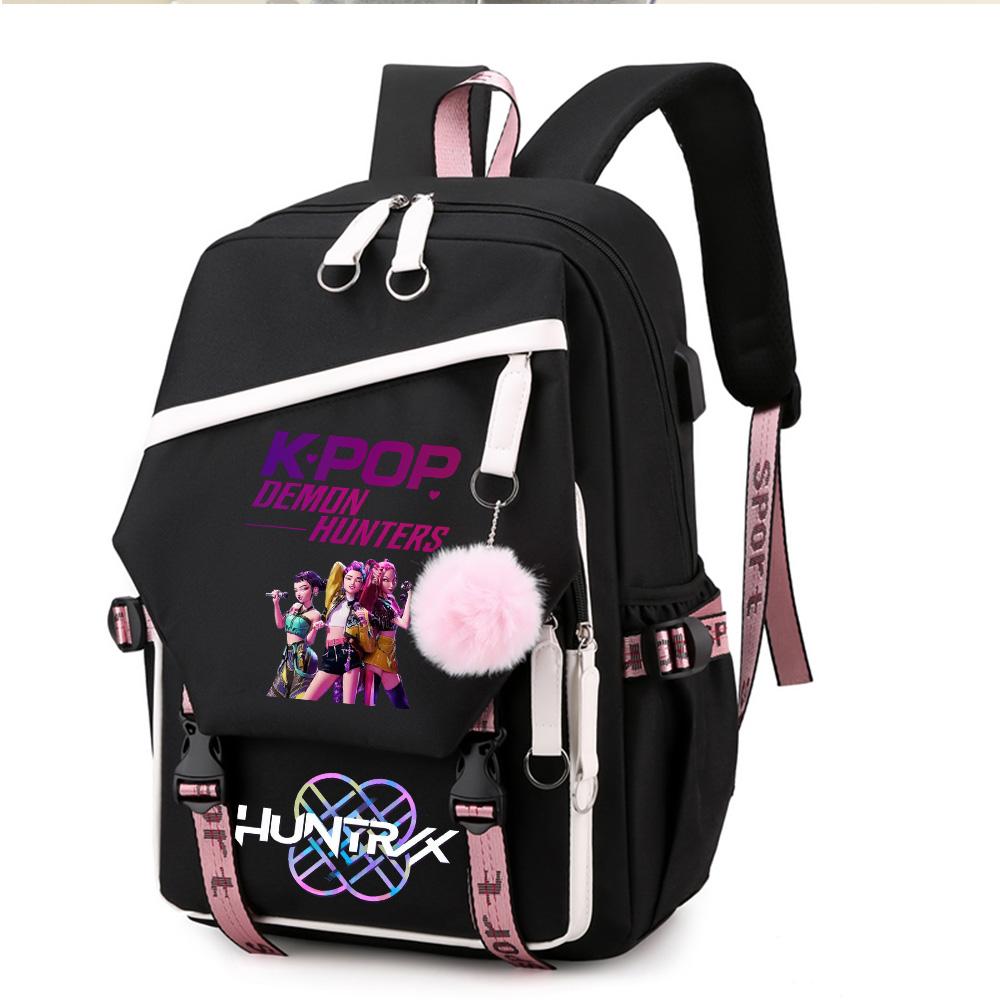 Anime Kpop Demon Hunters Printed Large Capacity Backpack for Teenger Student Girl Boy Schoolbag Bookbag Kid Gift Women Waterproof Travel Bag Mochila