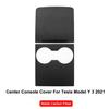 Ultra-thin Center Console Cover For Tesla Model Y 3 2023 Glossy Carbon Fiber Central Control Panel Trim Interior