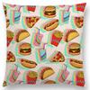 New Cute Christmas Gift Fruit Pumpkin Ice Cream Interesting Art Colorful Decorative Pattern Cushion Cover Sofa Throw Pillow case