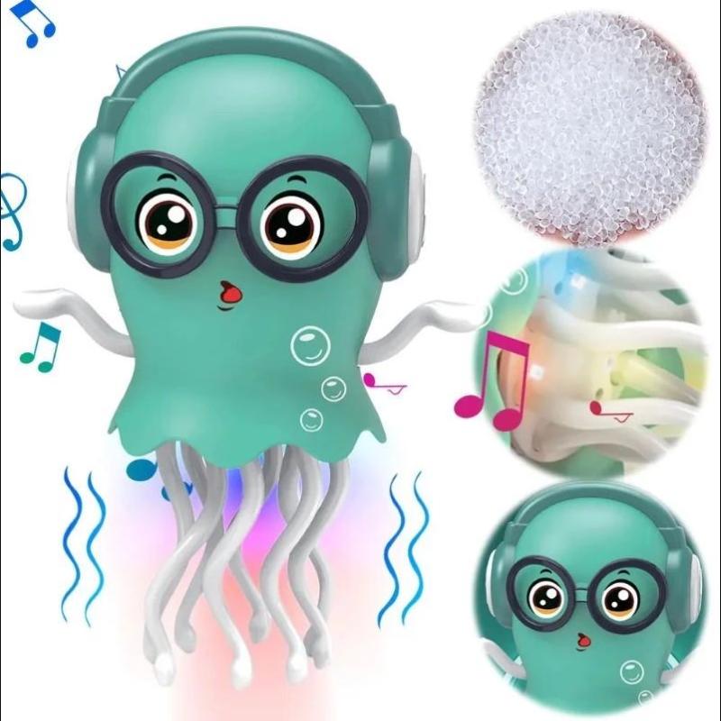 Dancing Jelly Fish Toy Smart Tentacle Explorer With Led Lights Music Automatic Obstacle Sensor Toy