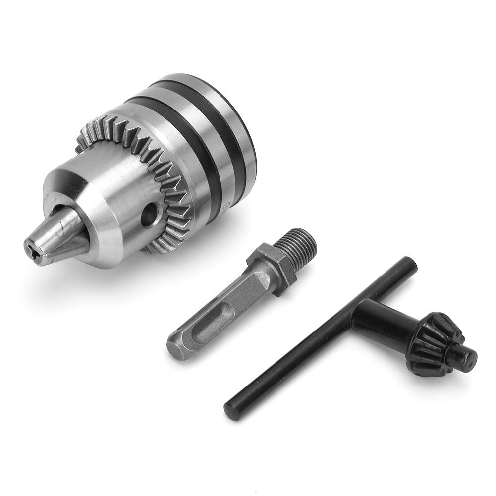 3.0 16MM 1 2 20UNF Drill Chuck Adapter Kit Key Type Drill Chuck with Square Shank Adapter