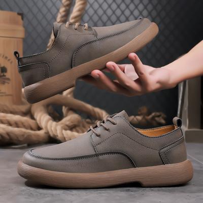 Fashion New Arrival Mens Casual Leather Shoes Fashion Driving Shoes for Men Versatile Leisure Walk Sneakers Outdoor Man Walking Footwear