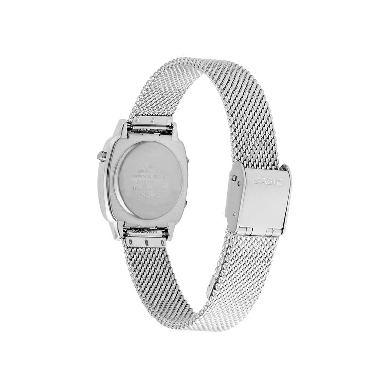 Casio retro small dial silver chain waterproof watch stainless steel strap quartz movement stainless steel strap Japanese and Korean watch LA670WEM-7