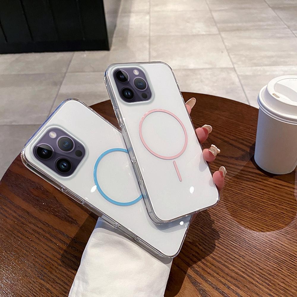 For iPhone 14 Pro Max Case Compatible with MagSafe Clear Slim PC Phone Back Cover