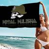M-Metal M-Mulisha Πετσέτα Παραλίας με Εκτύπωση από Μικροΐνες Ορειβασία Γιόγκα Παραλία Κολύμπι Τρέξιμο Απορροφητική Μαλακή Πετσέτα